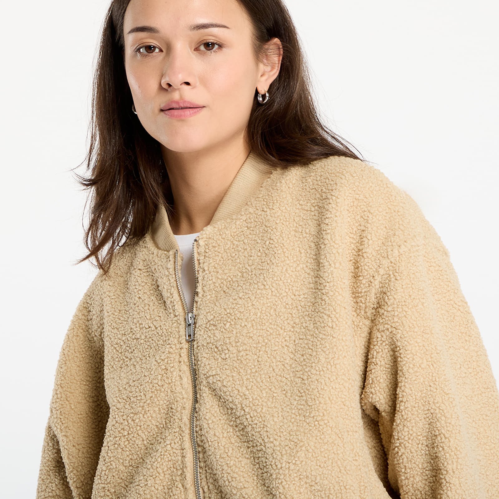 Bomberjacken Urban Classics Ladies Structured Bomber Jacket Union Beige
