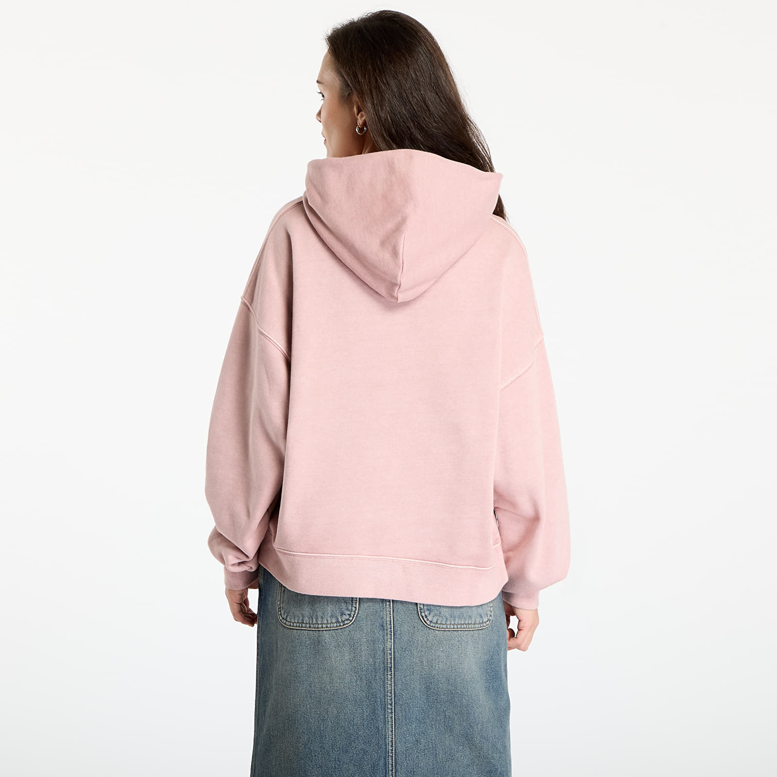 Hoodies and sweatshirts  Carhartt WIP W' Hooded Benton Sweat Glassy Pink Garment Dyed
