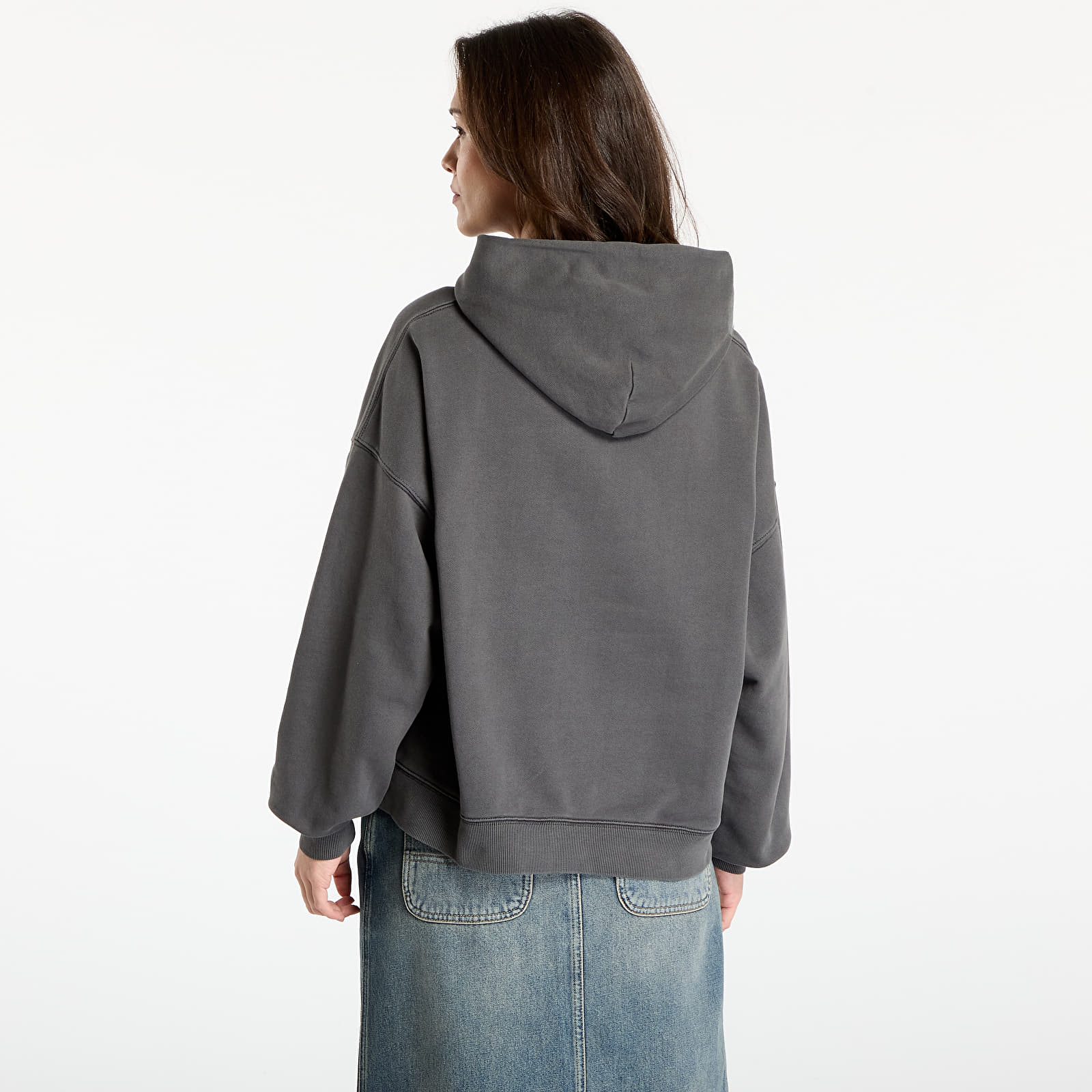 Hoodies and sweatshirts  Carhartt WIP W' Hooded Benton Sweat Graphite Garment Dyed