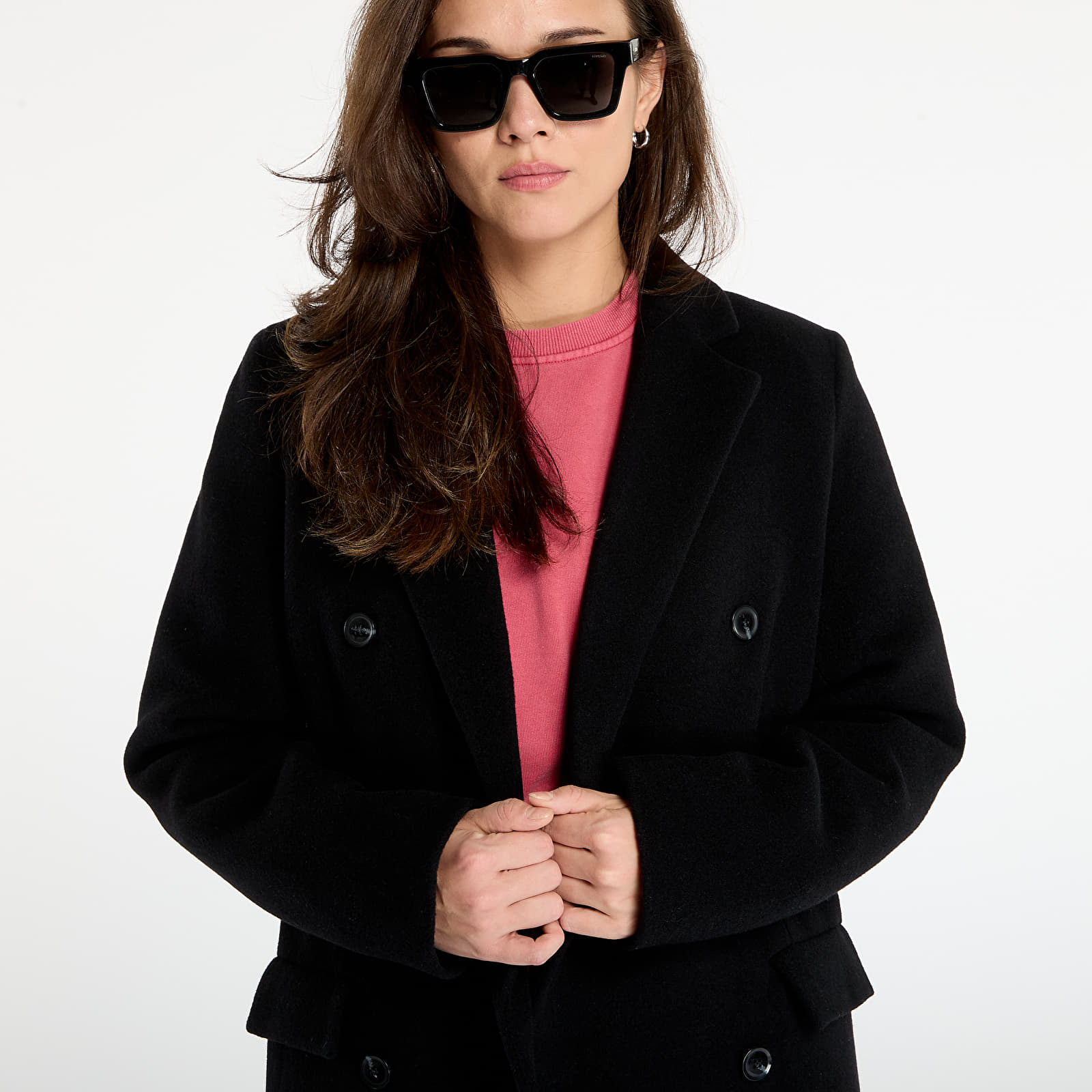 Палта Samsøe Samsøe Falcon Coat Black