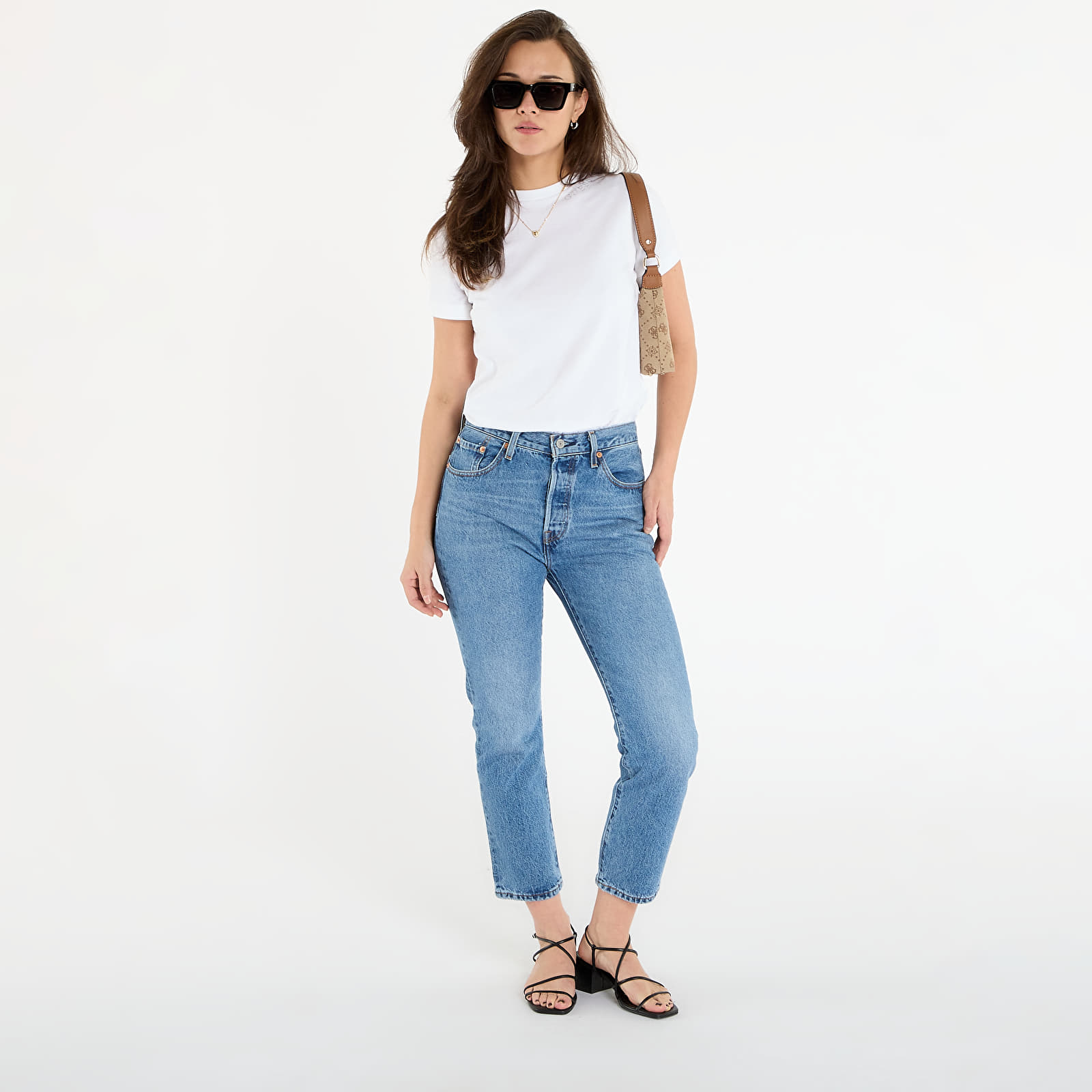 Trička Guess Calida Ss T-Shirt White