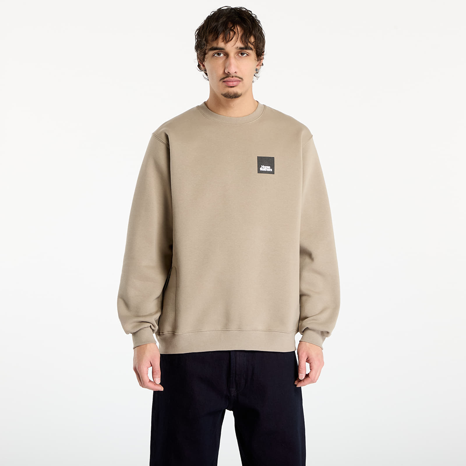 Мъжки суичъри Horsefeathers Dunk Sweatshirt Taupe