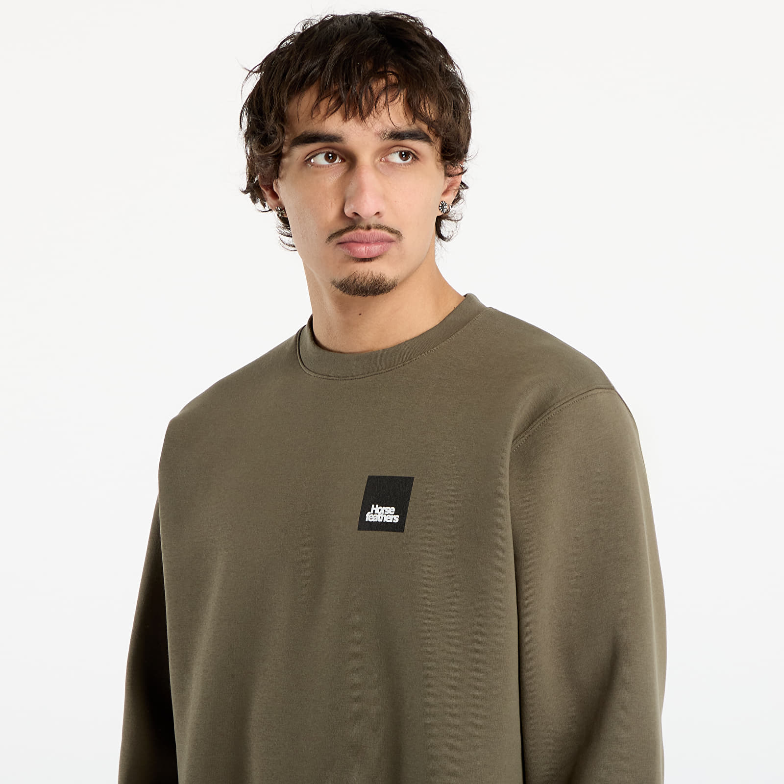 Sweatshirts til mænd Horsefeathers Dunk Sweatshirt Burnt Olive