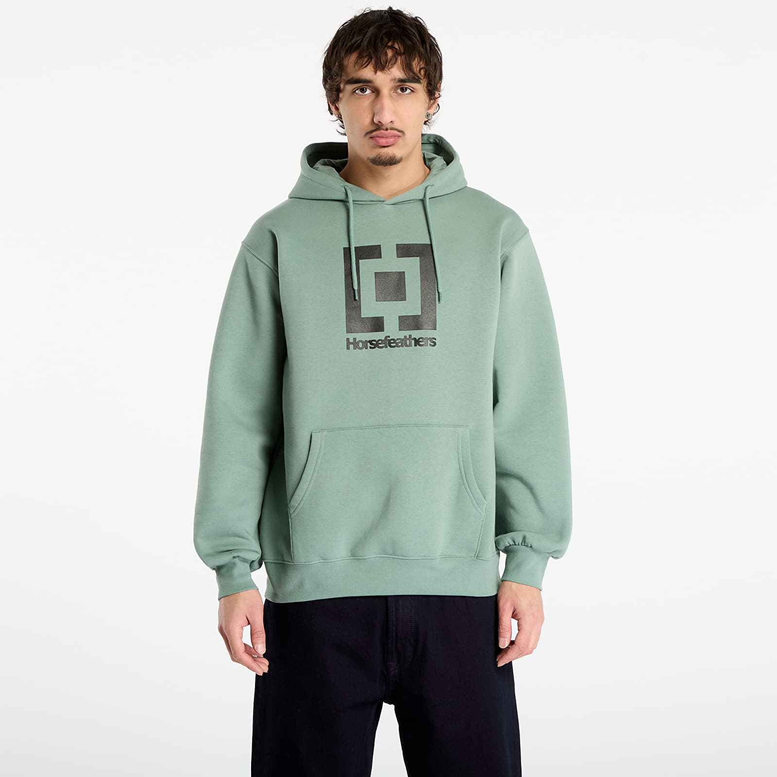 Hanorace pentru bărbați Horsefeathers Leader Sweatshirt Iceberg Green