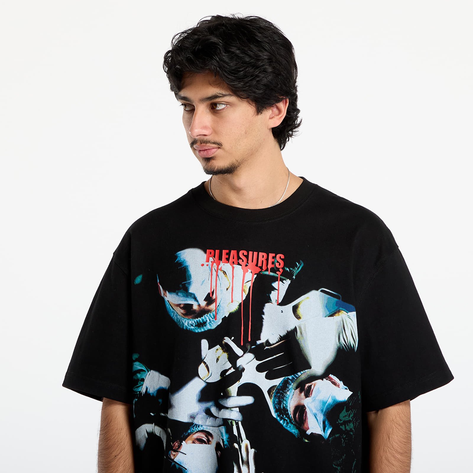 Men's T-shirts PLEASURES Autopsy Heavyweight Shirt Black