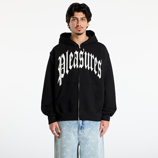 Sweatshirt PLEASURES Twitch Zip Hoodie Black