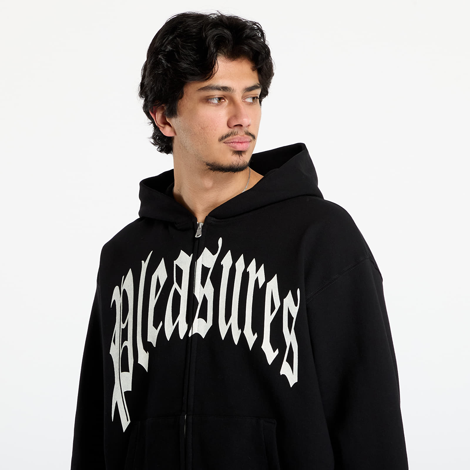 Gensere for menn PLEASURES Twitch Zip Hoodie Black