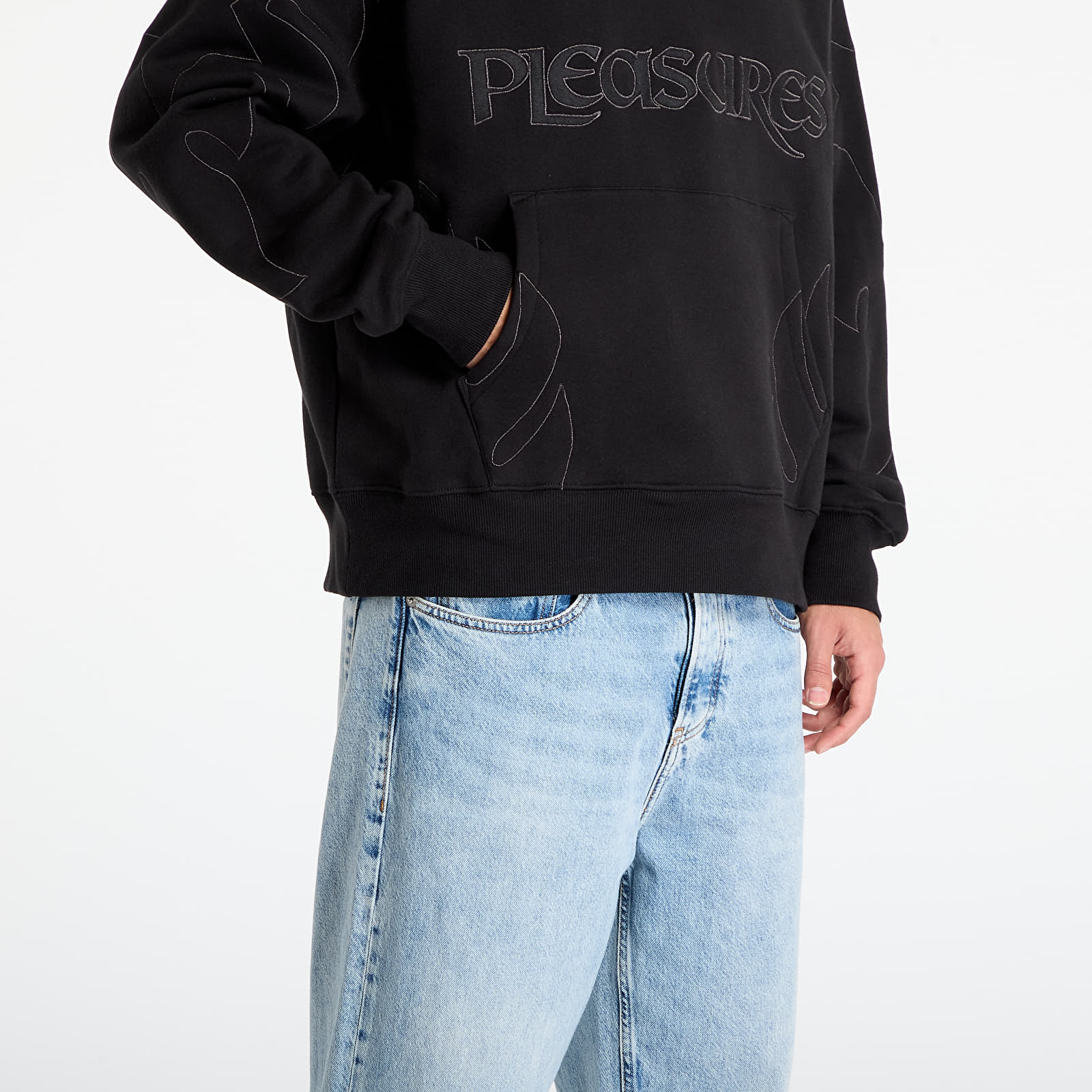 Sweatshirts för män PLEASURES Afterlife Hoodie Black