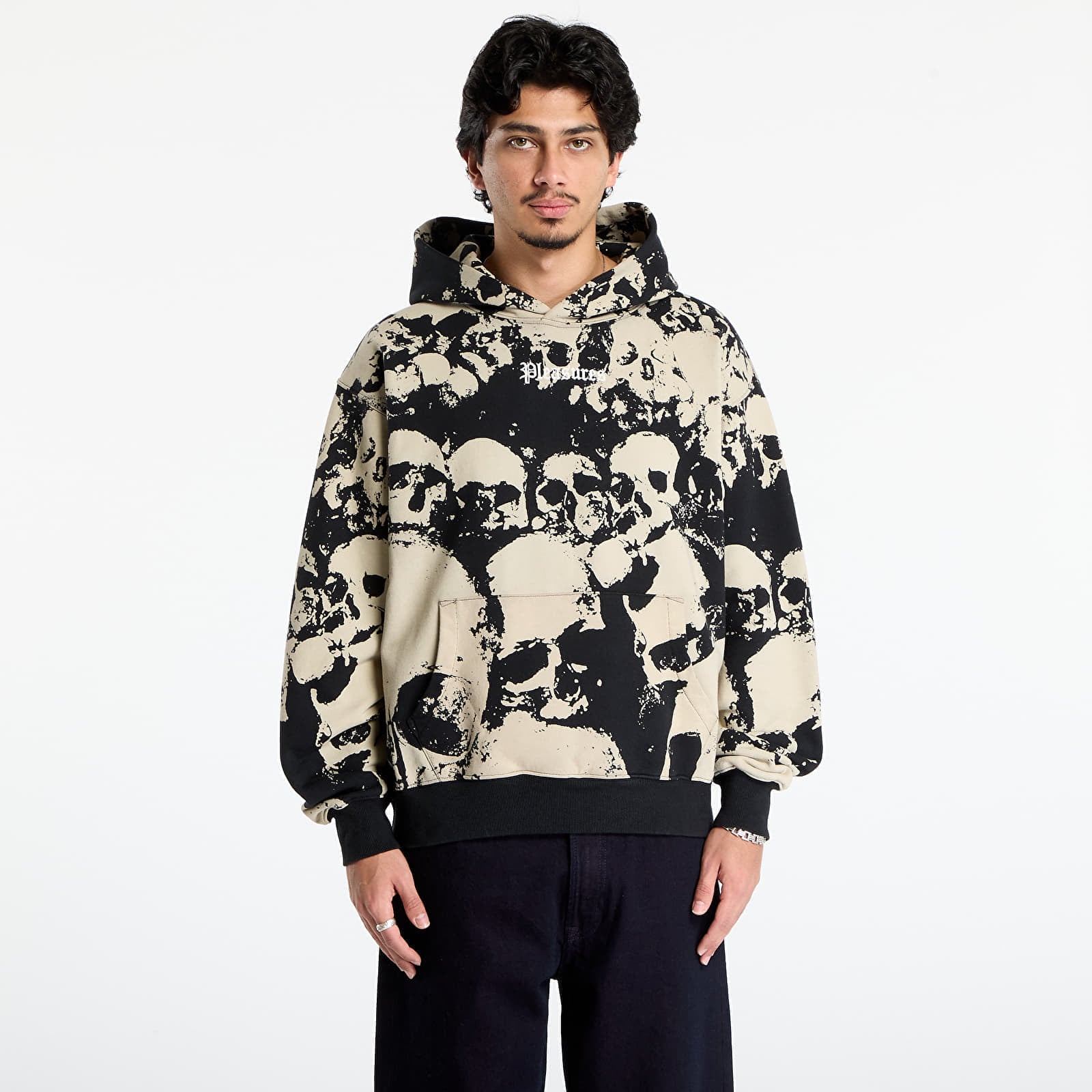 Sweatshirt PLEASURES Despair Hoodie Black S