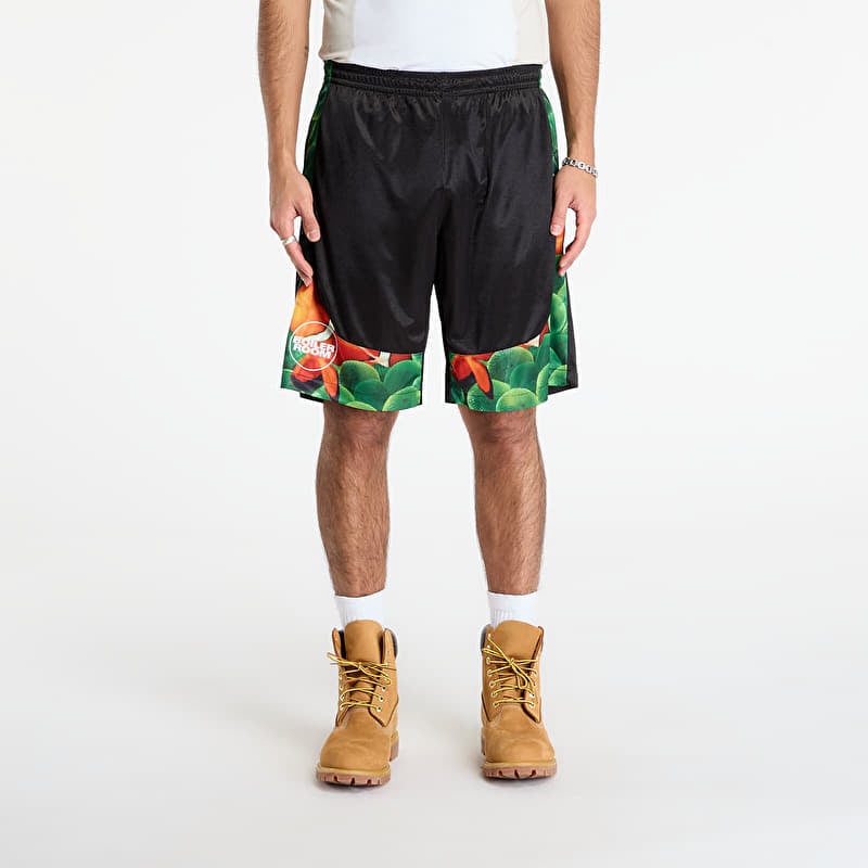 Šortky PLEASURES x Boiler Room Aqua shorts Black