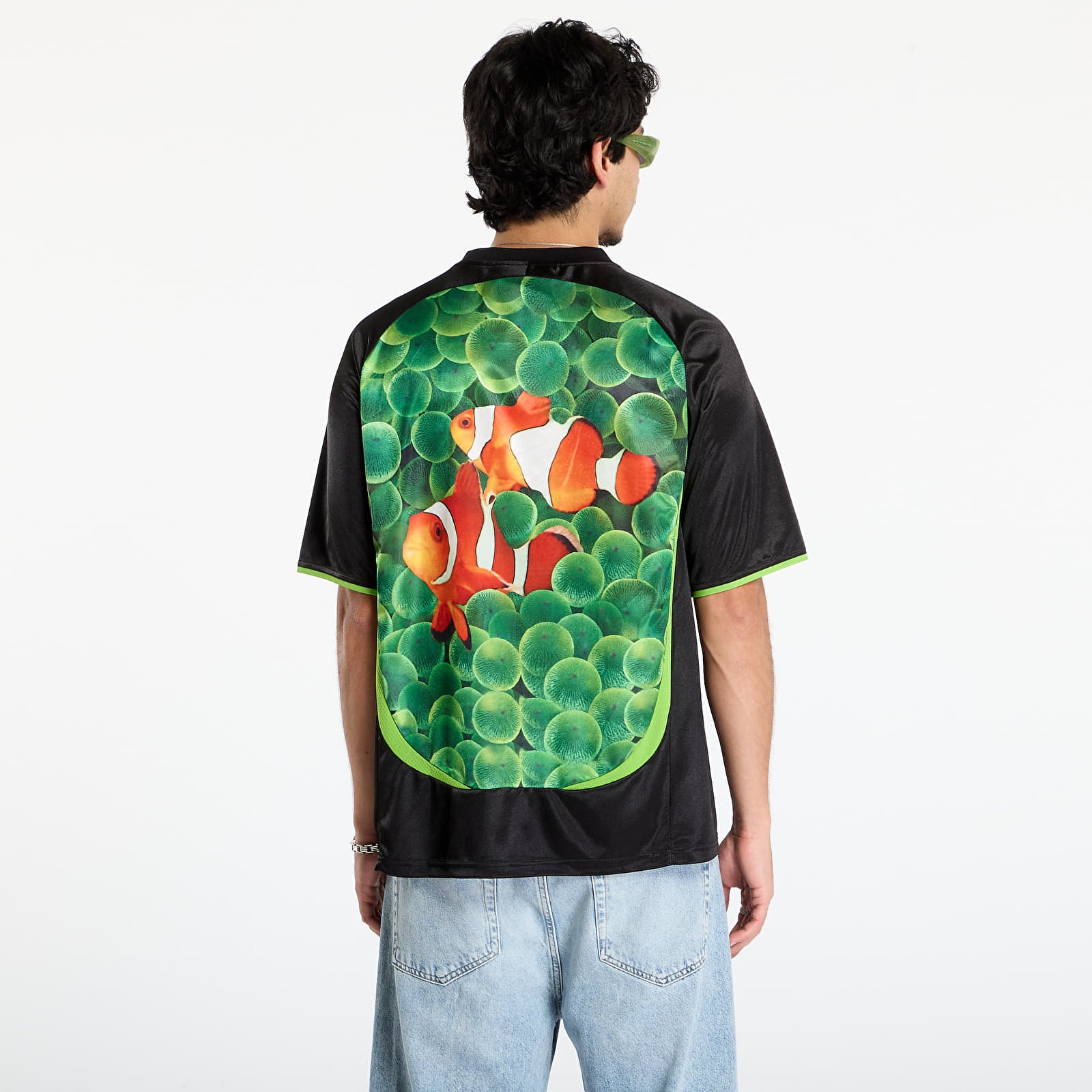 Pánske dresy PLEASURES Aqua Soccer Jersey Black