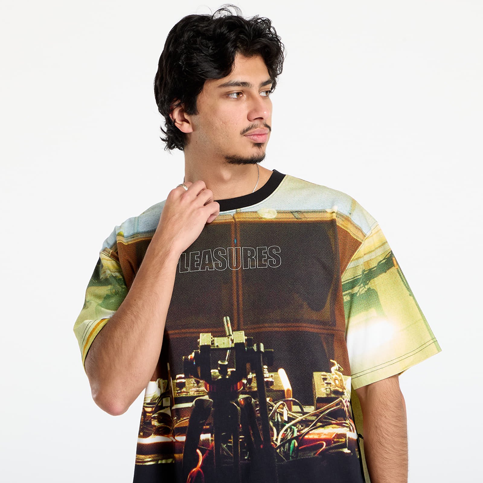 Men's T-shirts PLEASURES x Boiler Room Venue Heavyweight Shirt Multi