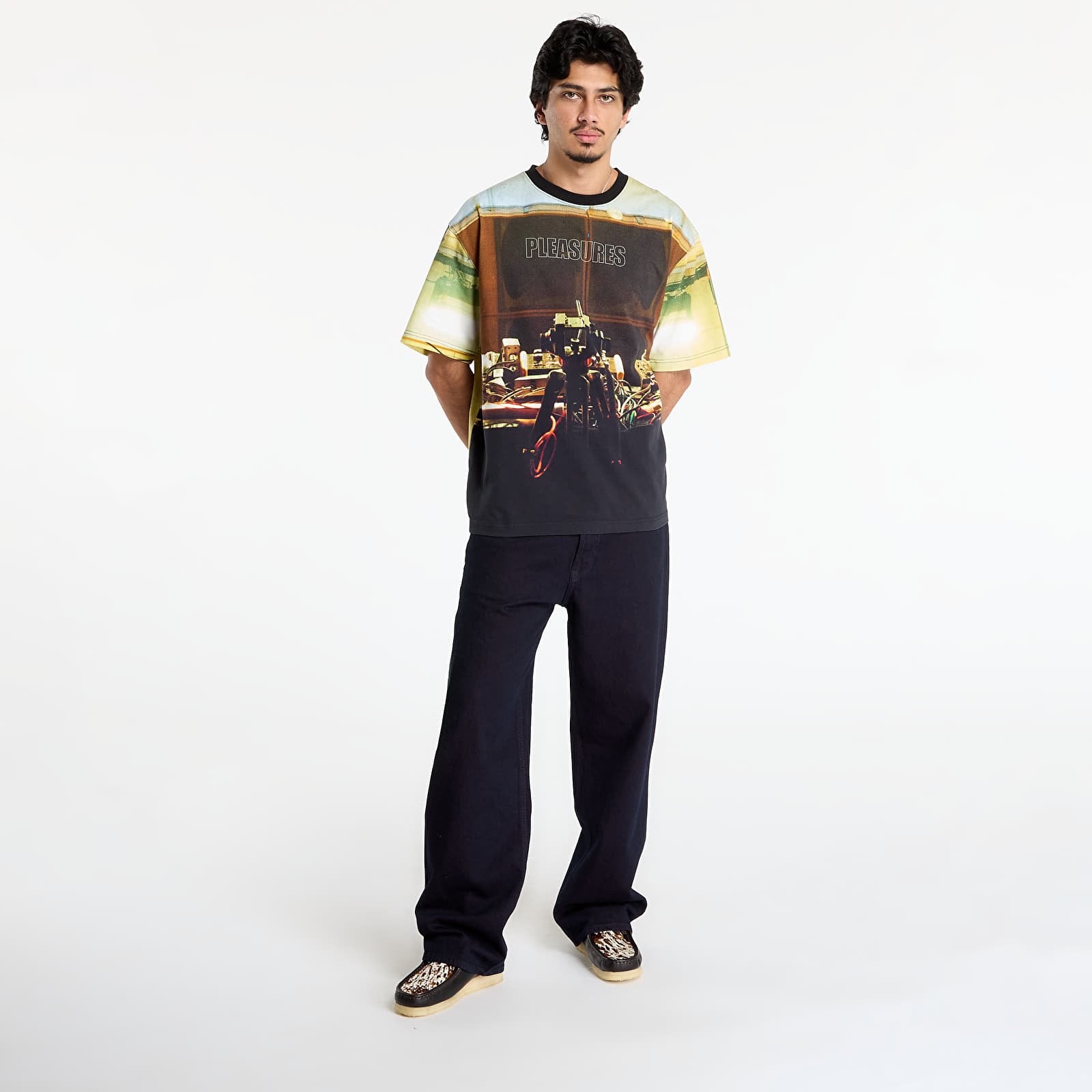 Men's T-shirts PLEASURES x Boiler Room Venue Heavyweight Shirt Multi