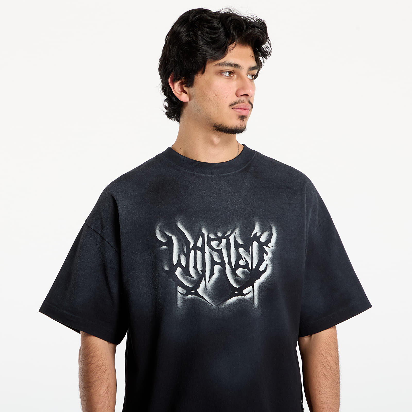 Magliette da uomo Wasted Paris M Sword Boxy T-Shirt Faded Black
