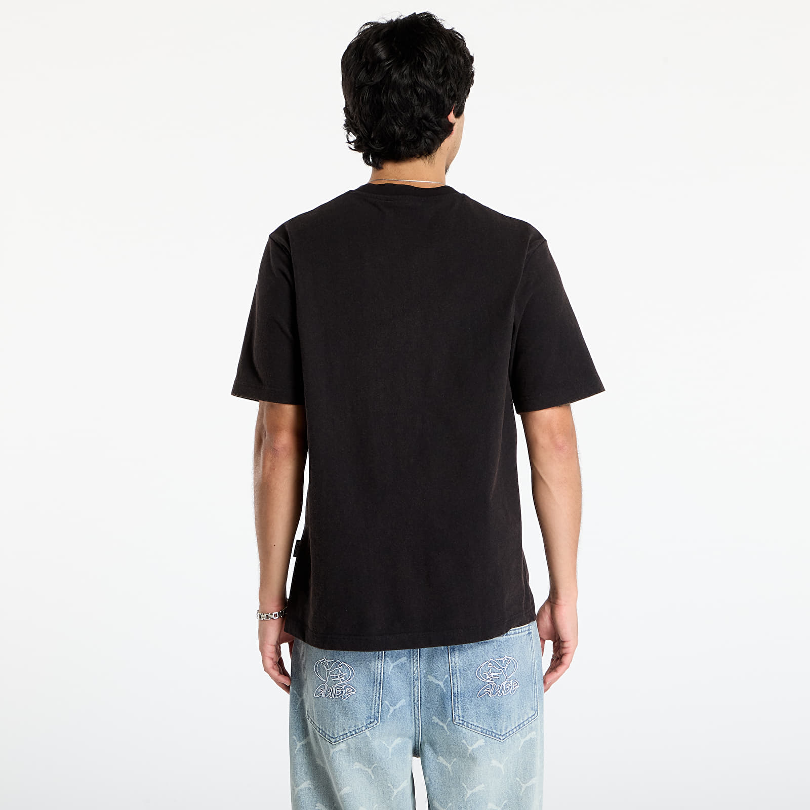 Felpe con cappuccio uomo Wasted Paris M Run T-Shirt Faded Black