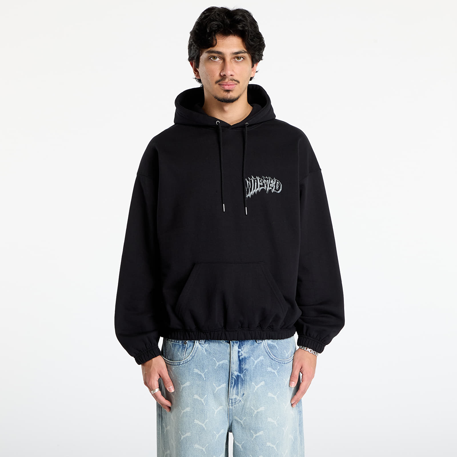 Felpe con cappuccio uomo Wasted Paris M Harvest Boxy HD Black