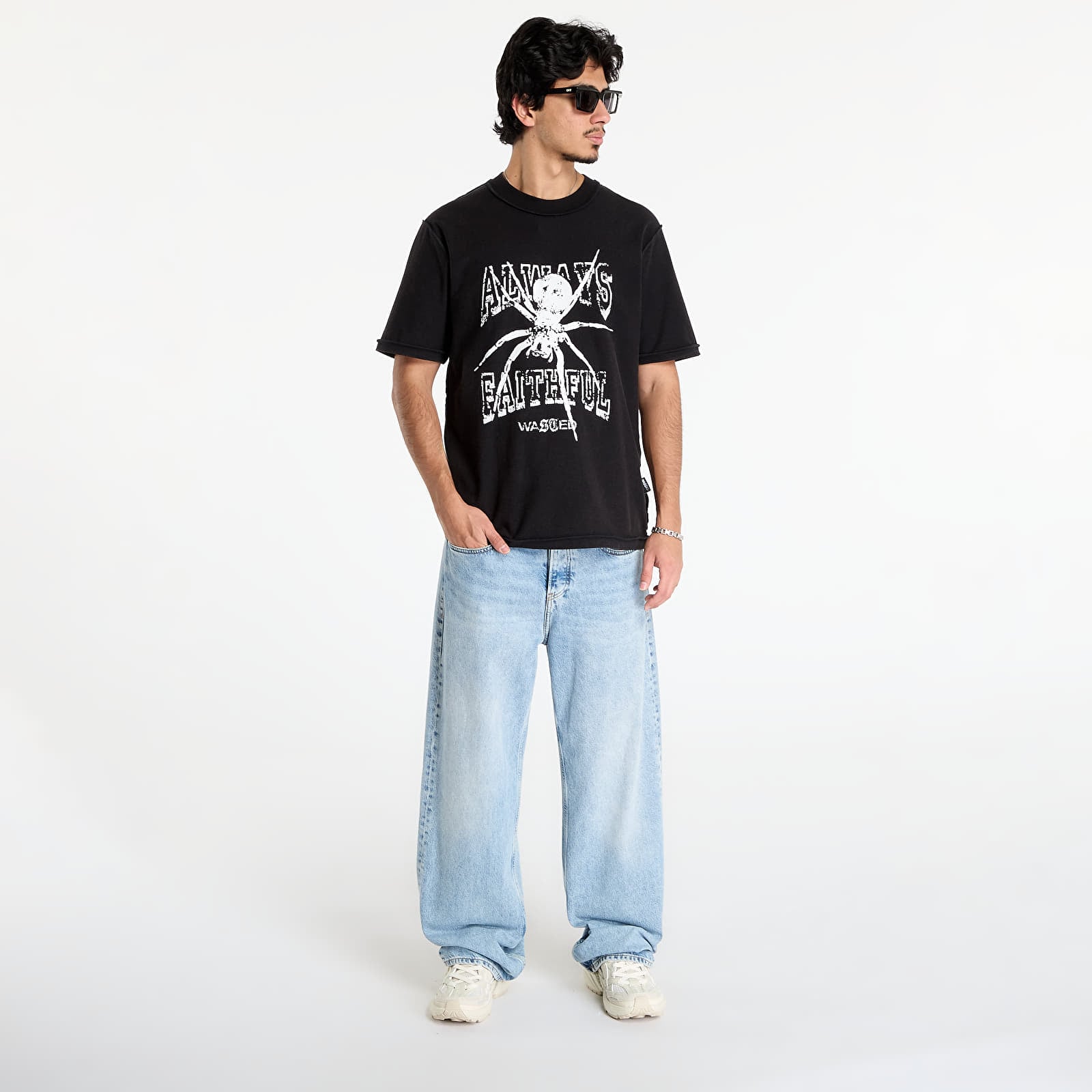 Herren-Hemden Wasted Paris M Authentic Reverse Faded Black