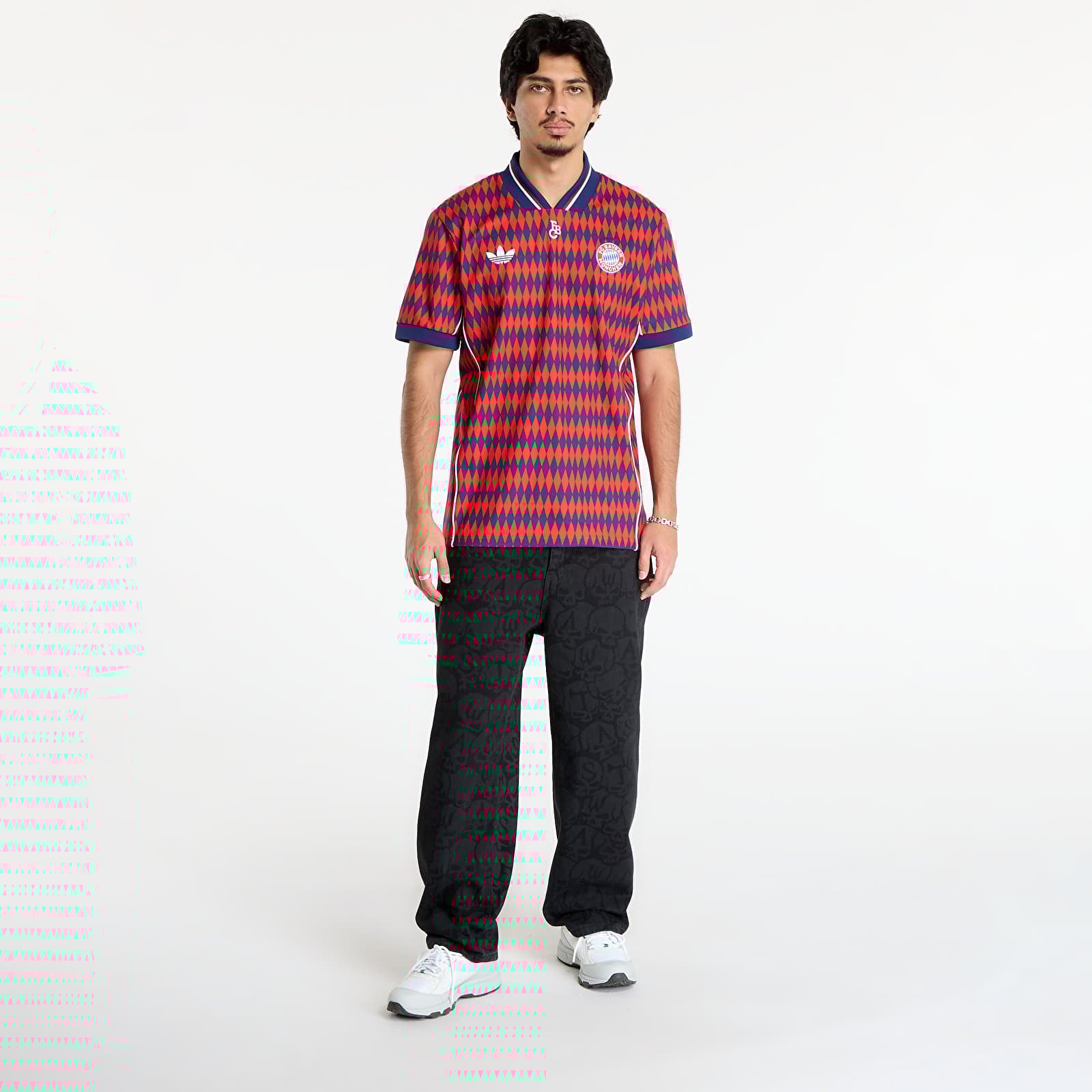 T-Shirts Männer adidas FC Bayern Munich LFSTLR Jersey Red/ Dark Blue