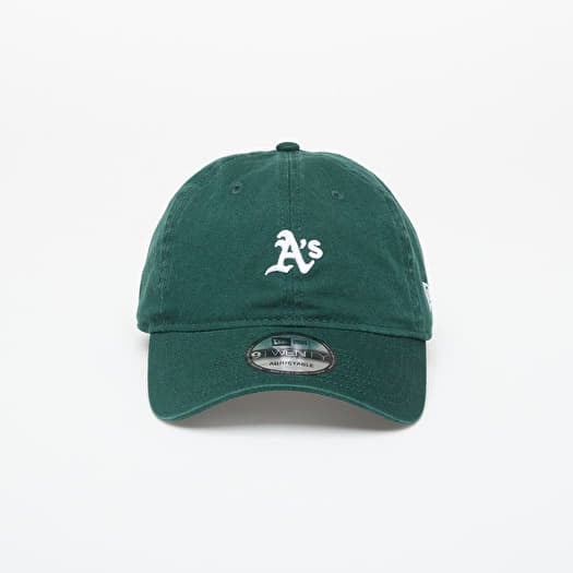 Kepurė New Era 9TWENTY MLB Washed Mini Logo Oakland Athletics Dark Green