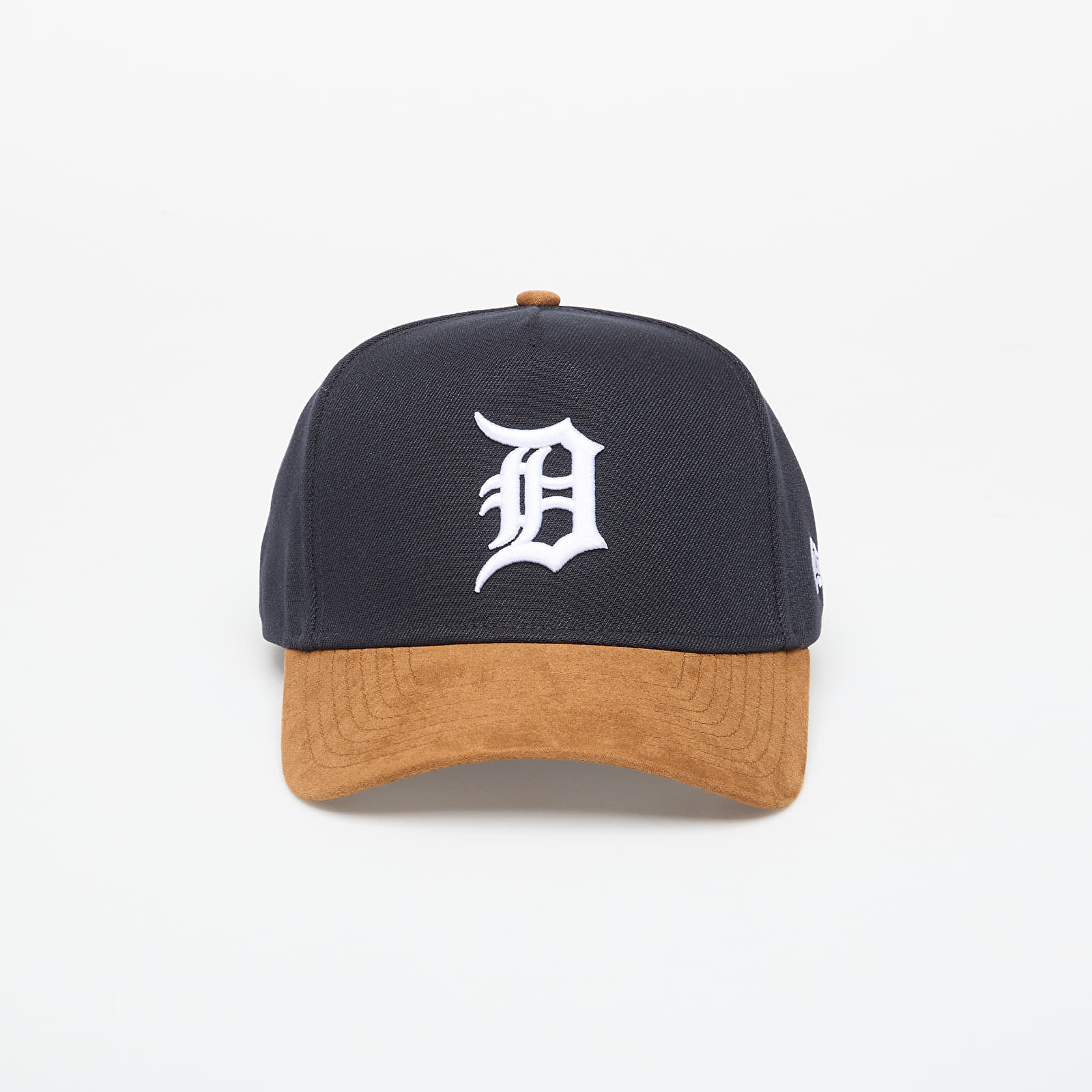 Men's caps New Era 9FORTY Aframe MLB Suede Visor Detroit Tigers Navy/ Nfl Brown Suede