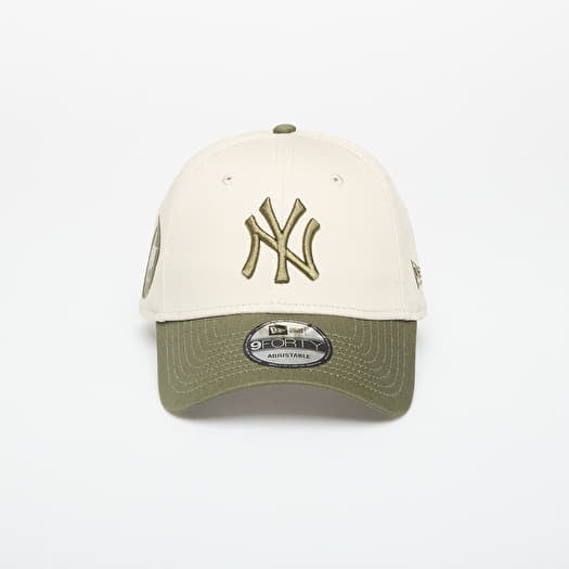 Kepurė New Era 9FORTY MLB Side Patch New York Yankees Stone/ New Olive