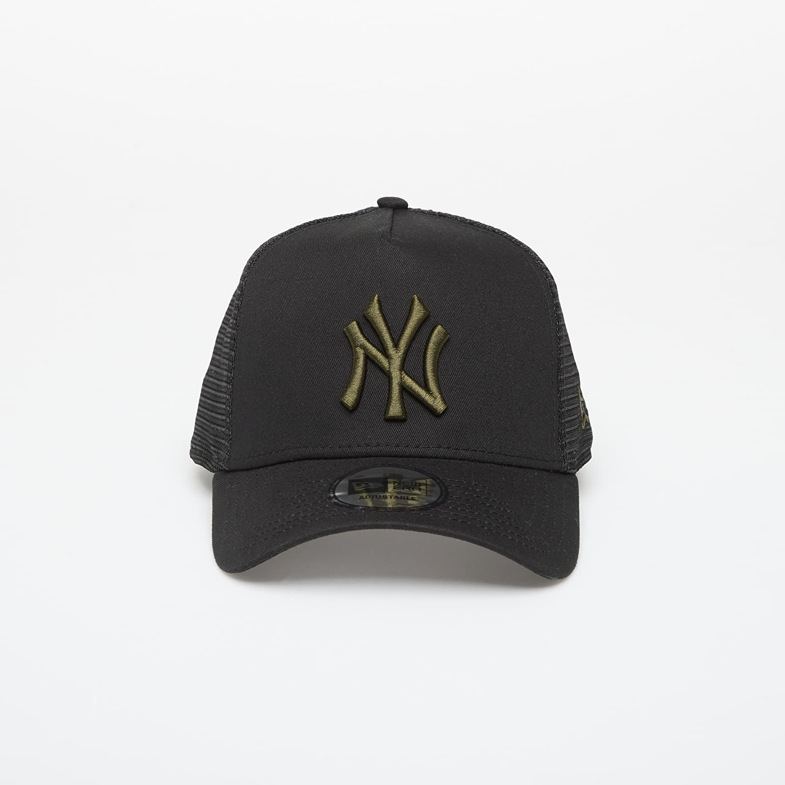 Vīriešu cepures New Era 9FORTY Af Trucker MLB League Essential Trucker New York Yankees Black/ Rifle Green