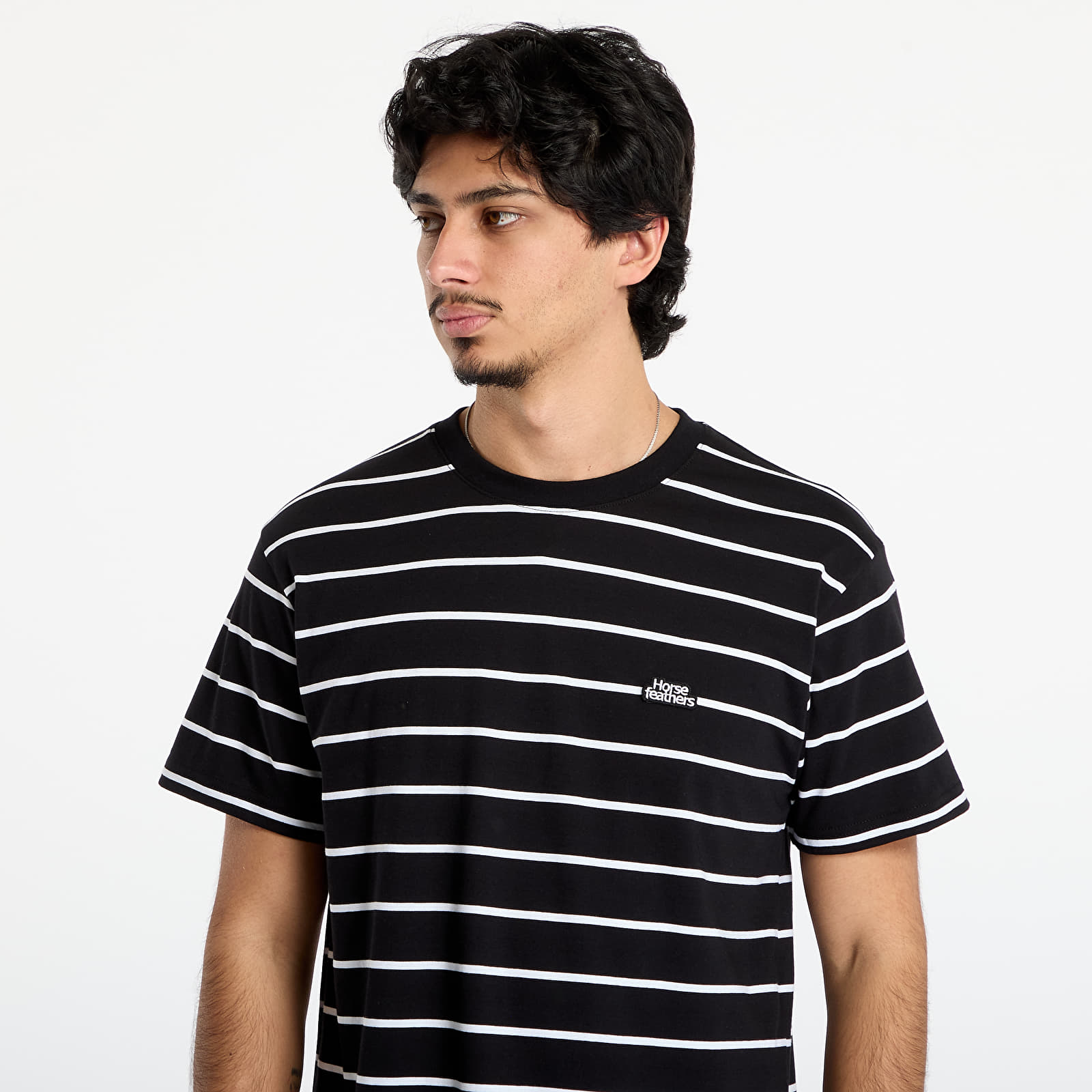 Men's T-shirts Horsefeathers Agent T-Shirt Black Stripes
