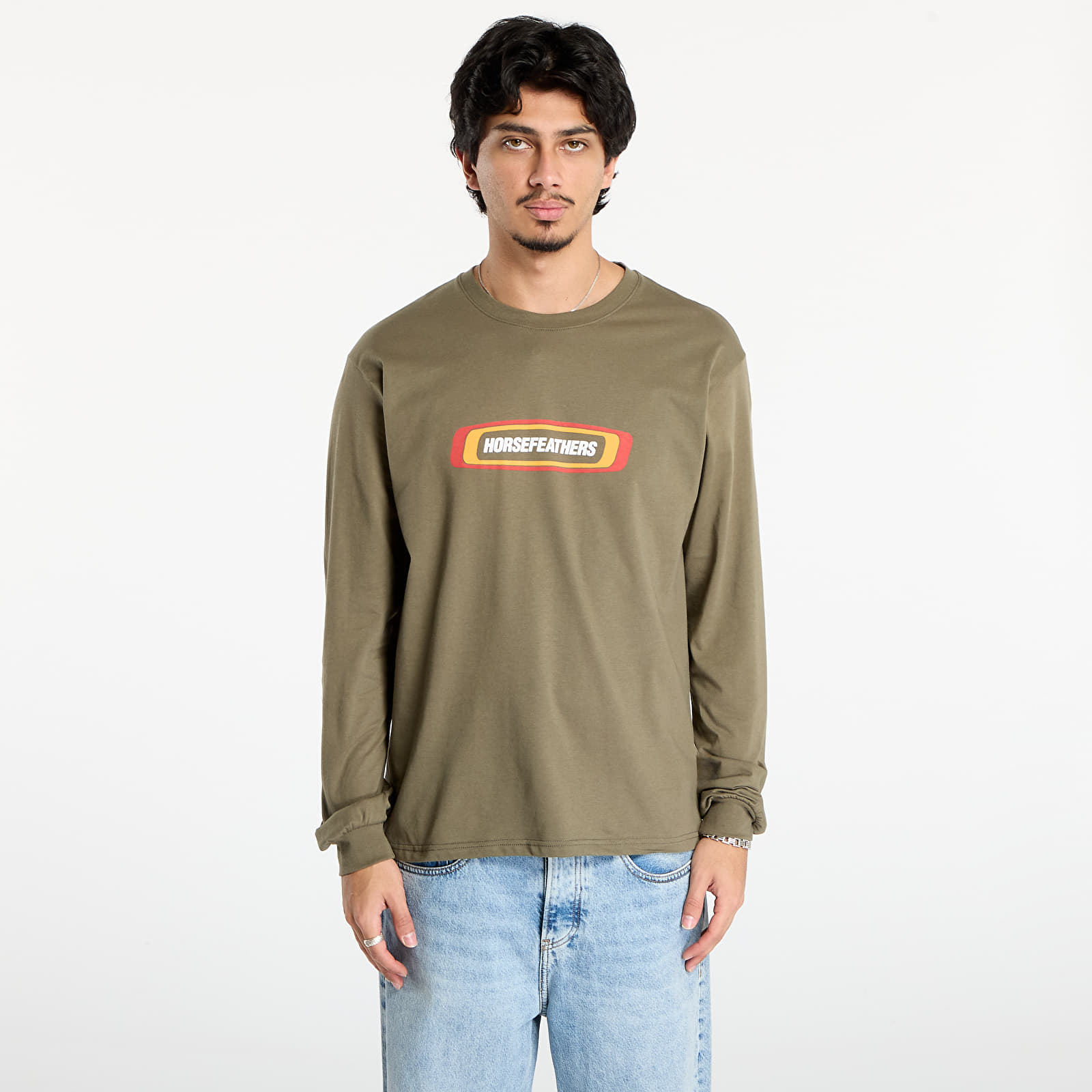 Men's T-shirts Horsefeathers Raceway Ls T-Shirt Burnt Olive
