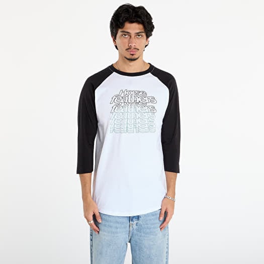 T-shirt Horsefeathers Rollin Raglan T-Shirt White/ Black