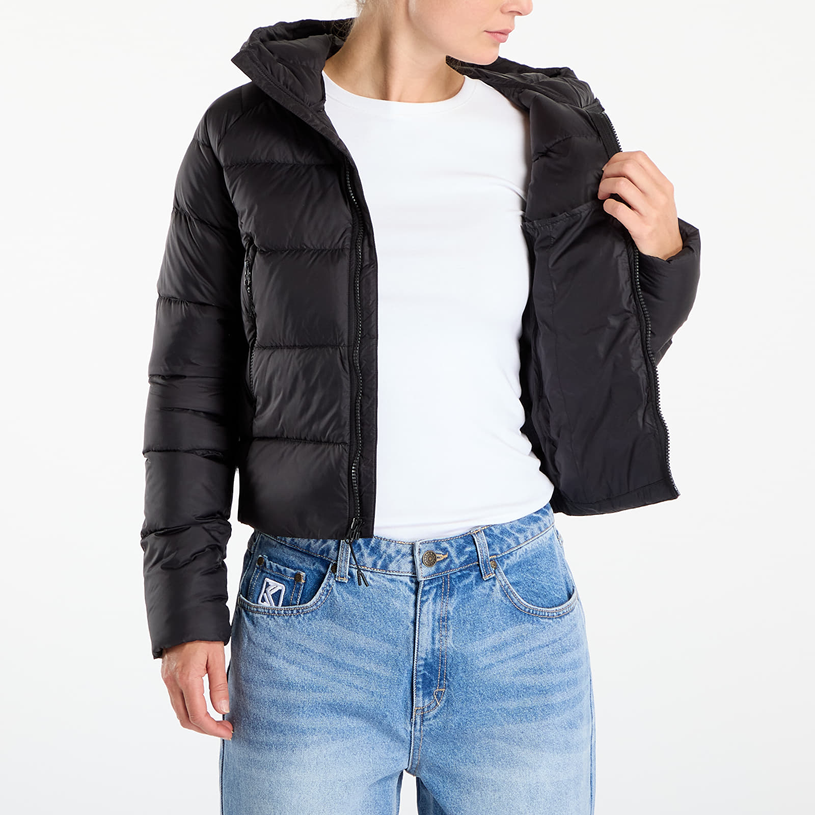 Dámske bundy The North Face W Hyalite Down Hooded Jacket TNF Black
