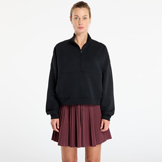 Nike 24.7 ImpossiblySoft Women's Dri-FIT Oversized 1/2-Zip Top Black/ Dk Smoke Grey