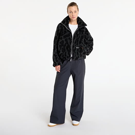 Nike Sportswear Women's High-Pile Fleece Jacket Black/ Black/ Sail