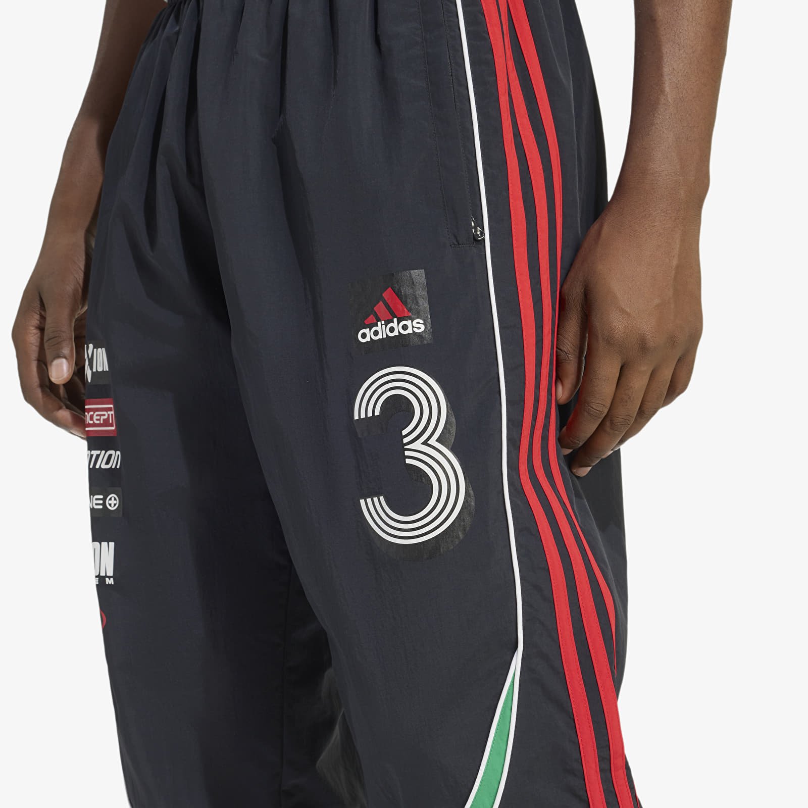 Hosen für Männer adidas Teamgeist Moto Trackpant Black