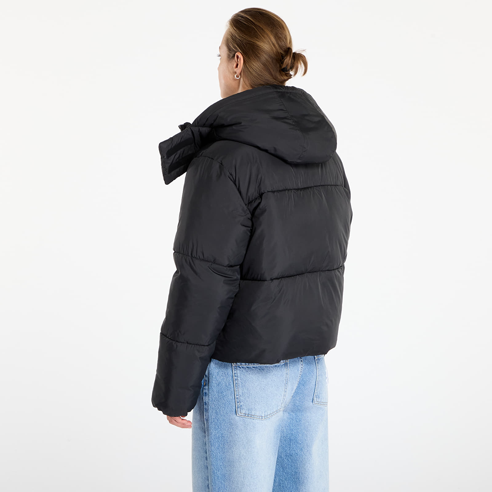 Якета Urban Classics Ladies Hooded Collar Puffer Jacket Black