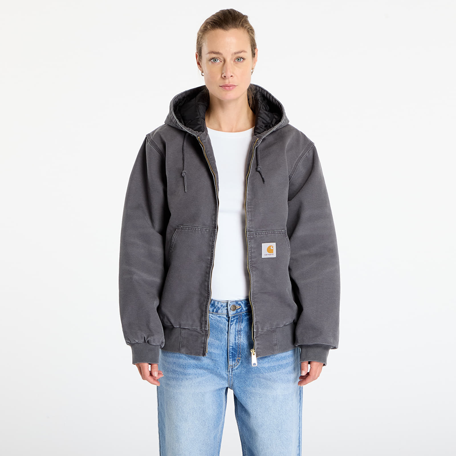 Jas Carhartt WIP OG Active Jacket UNISEX Graphite Stone Canvas XL