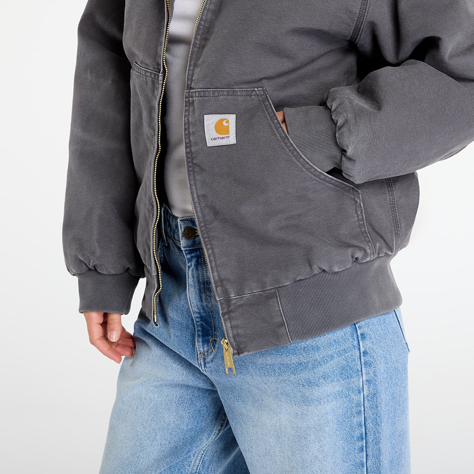 Bundy Carhartt WIP OG Active Jacket UNISEX Graphite Stone Canvas