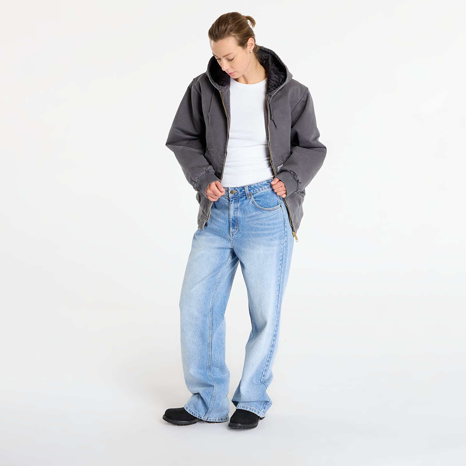 Bundy Carhartt WIP OG Active Jacket UNISEX Graphite Stone Canvas