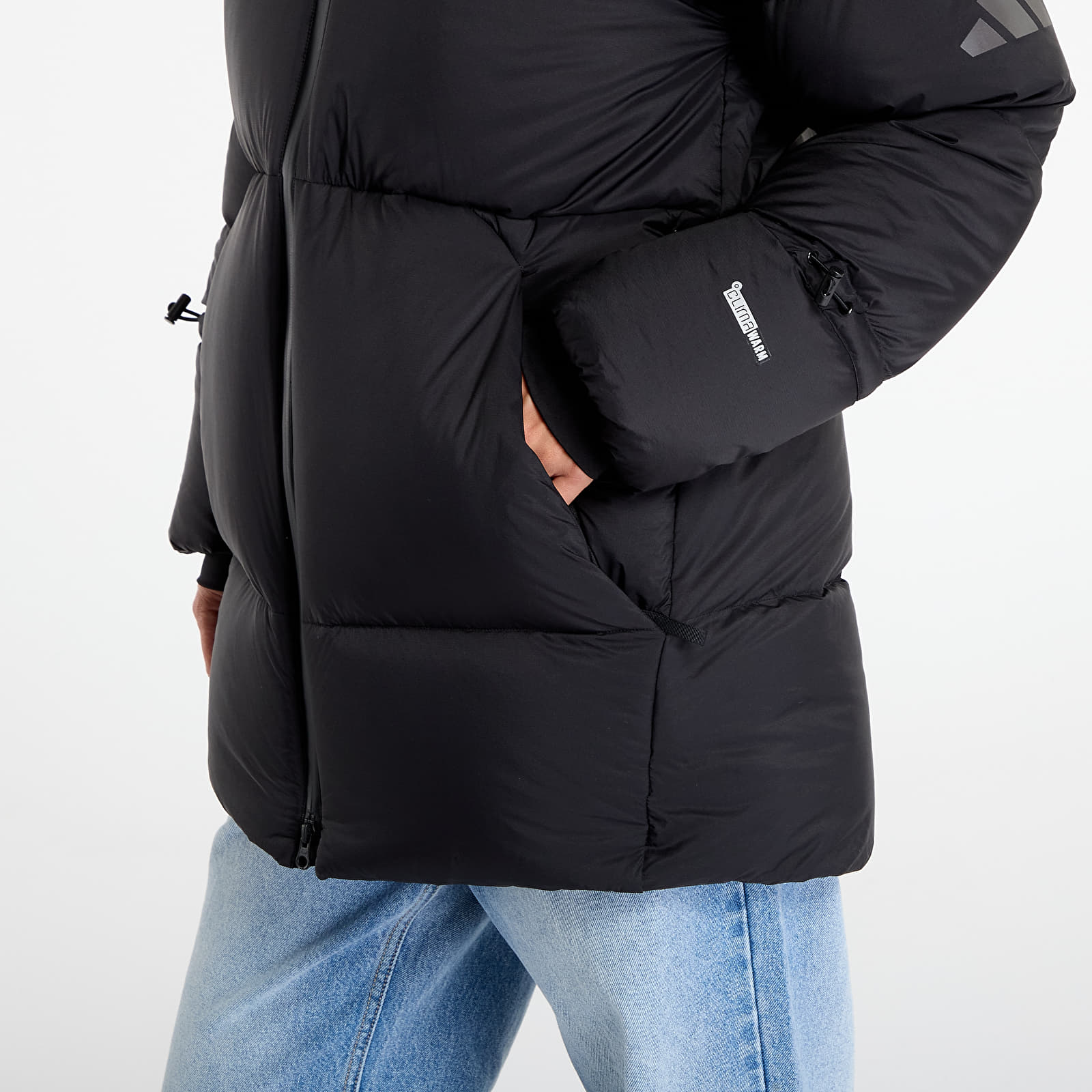 Jassen adidas MYSHELTER Climawarm Down Parka Black/ Collegiate Green