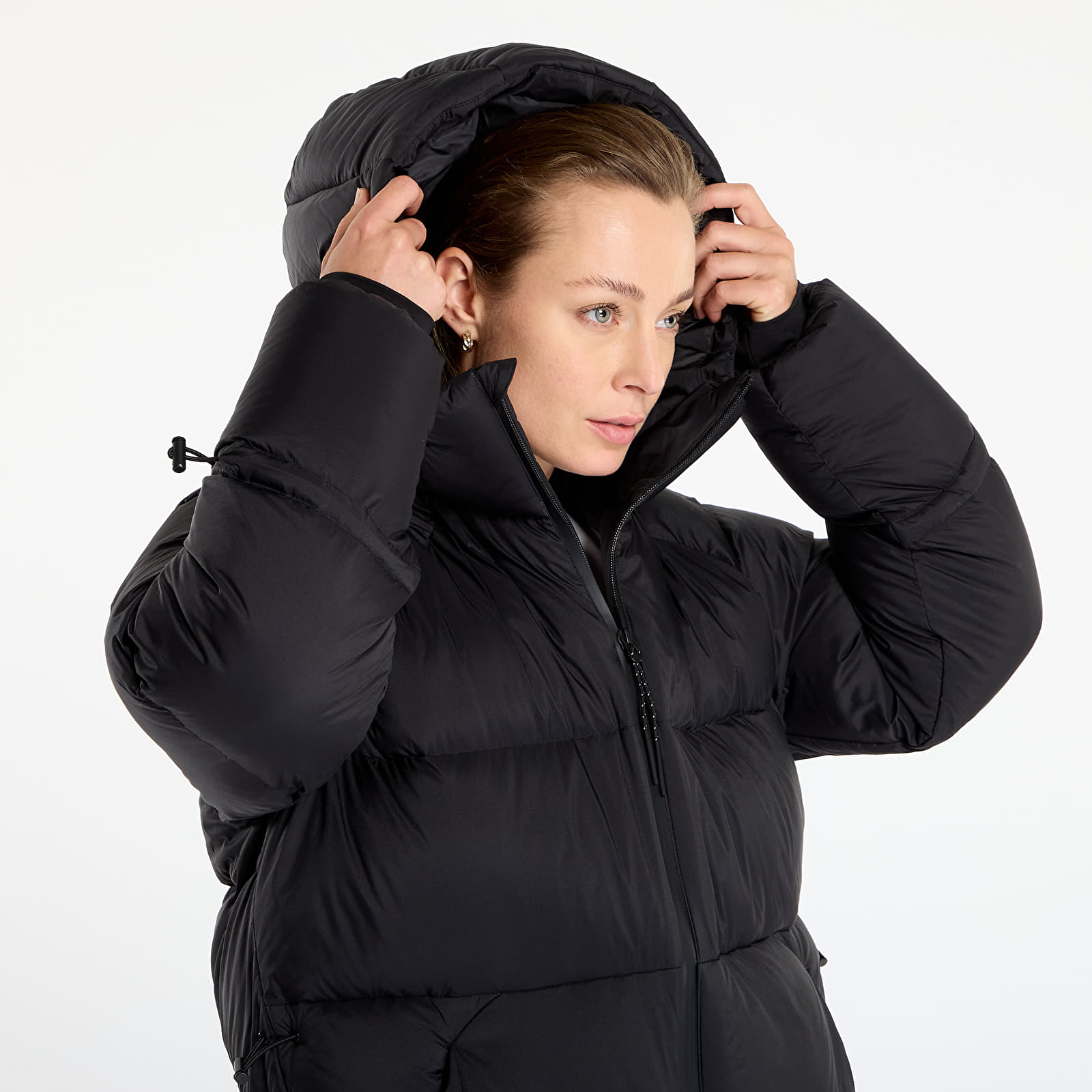 Jassen adidas MYSHELTER Climawarm Down Parka Black/ Collegiate Green