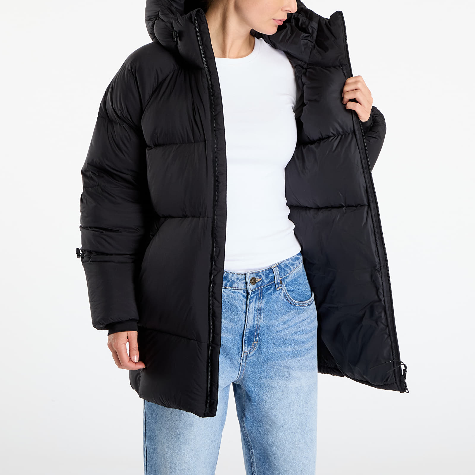 Jassen adidas MYSHELTER Climawarm Down Parka Black/ Collegiate Green