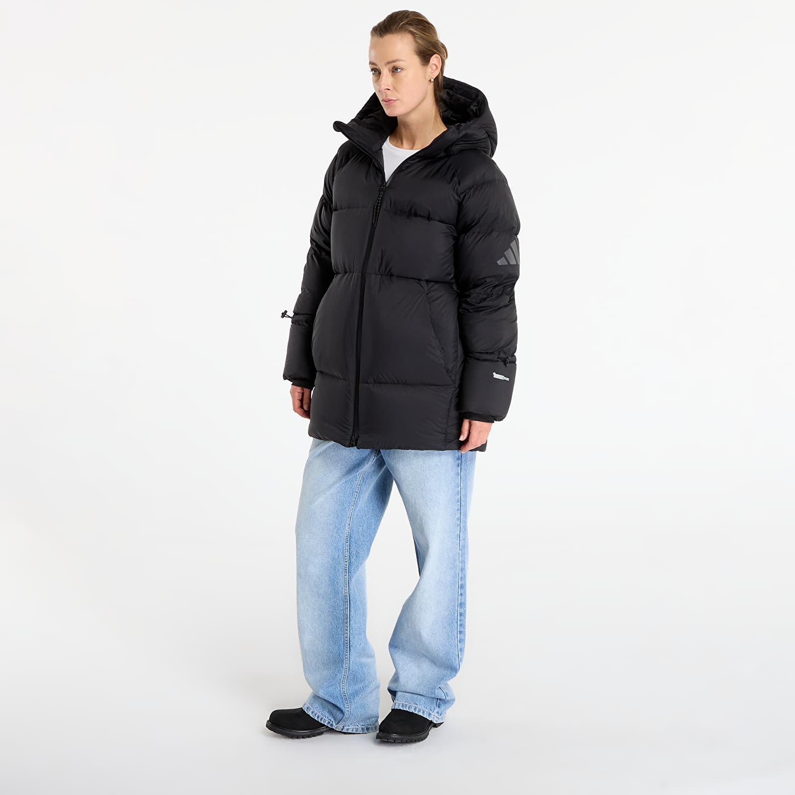 Jassen adidas MYSHELTER Climawarm Down Parka Black/ Collegiate Green
