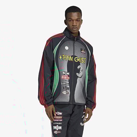 Jacke adidas Teamgeist Moto Tracktop Black/ White/ Better Scarlet