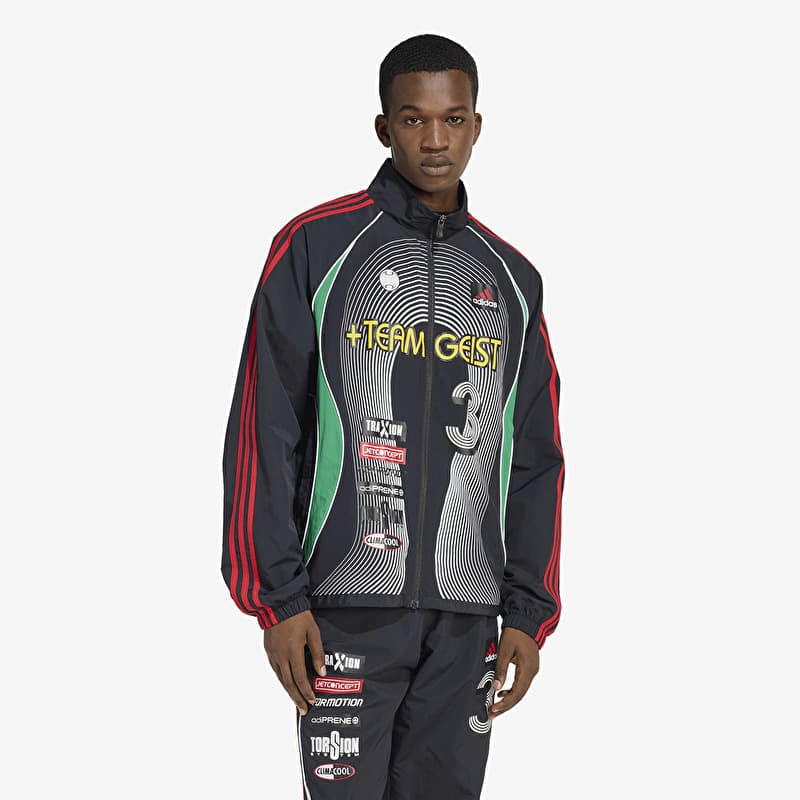 Куртка adidas Teamgeist Moto Tracktop Black/ White/ Better Scarlet