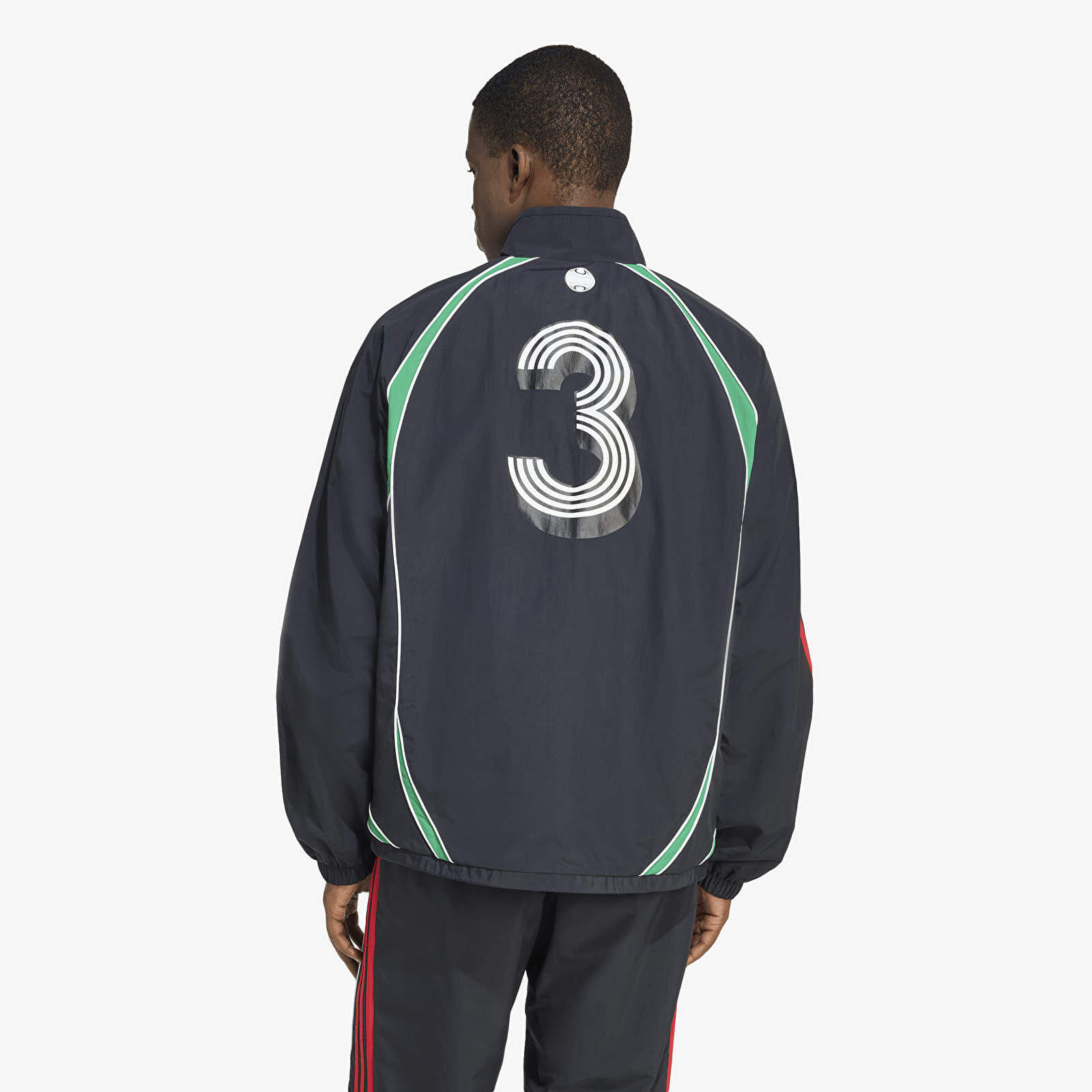 Muške jakne adidas Teamgeist Moto Tracktop Black/ White/ Better Scarlet