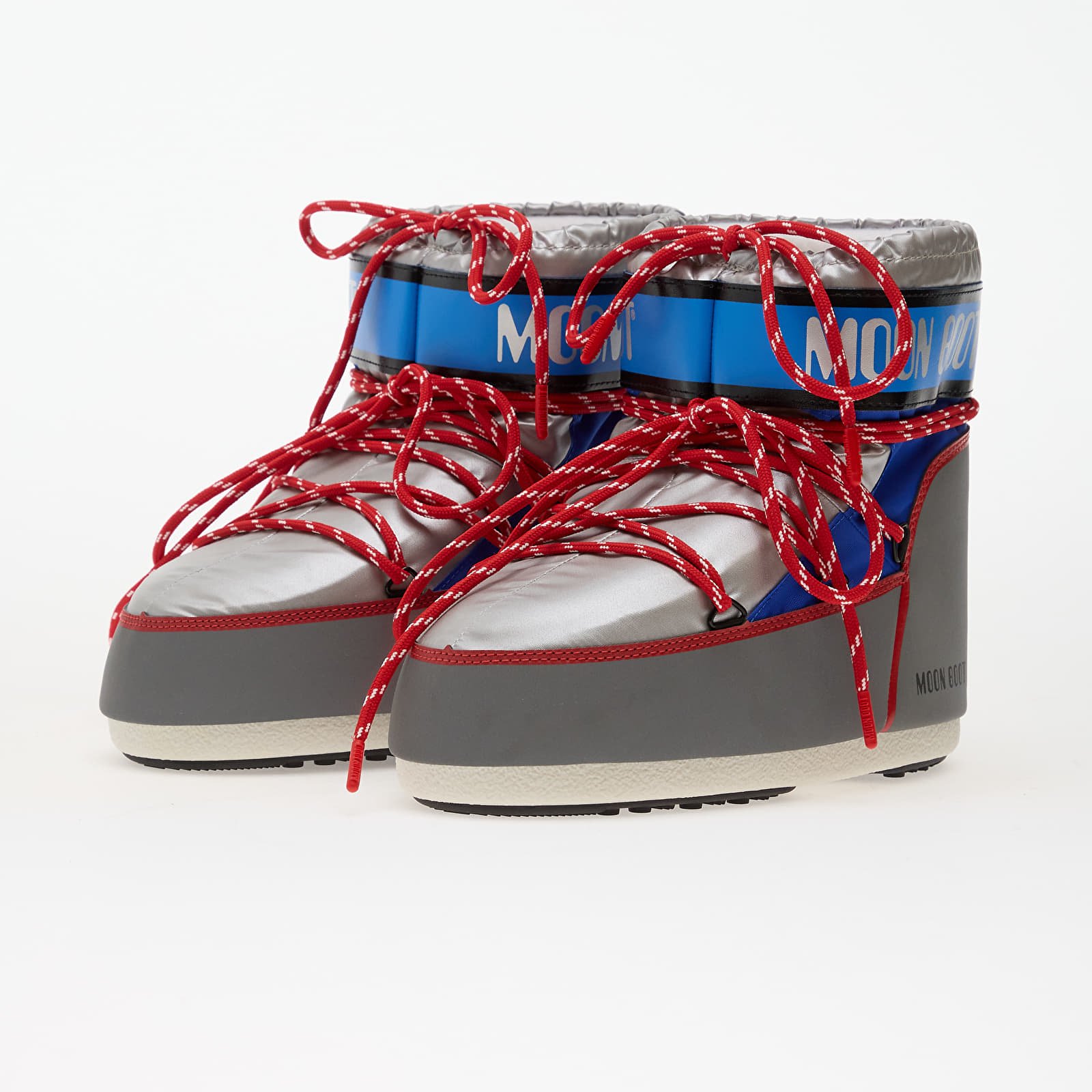 Men's sneakers and shoes Moon Boot Icon Low Space Racing Silver/ Blue/ Red