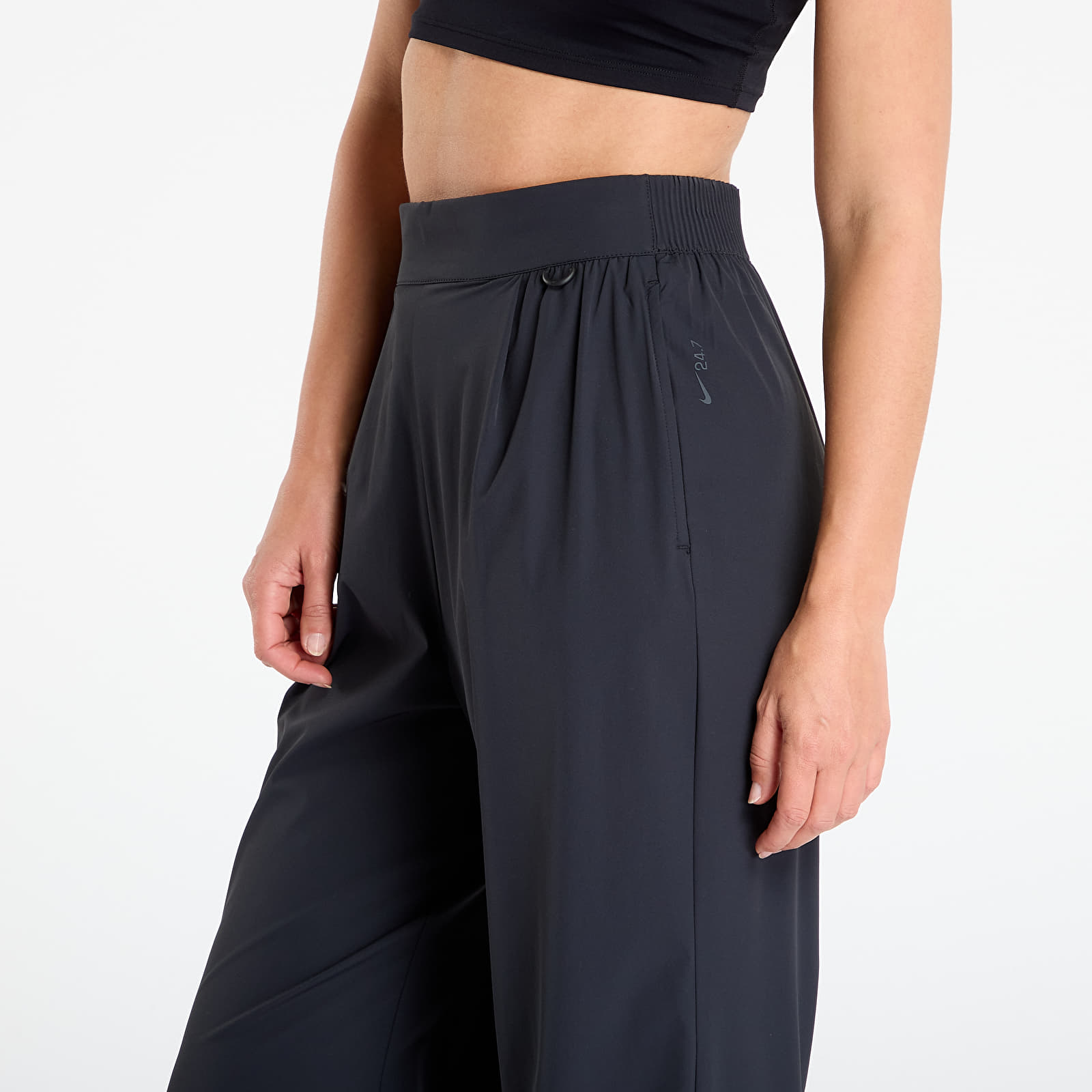 Bukser Nike 24.7 PerfectStretch Women's Dri-FIT High-Waisted Loose Wide-Leg Pants Black/ Dk Smoke Grey