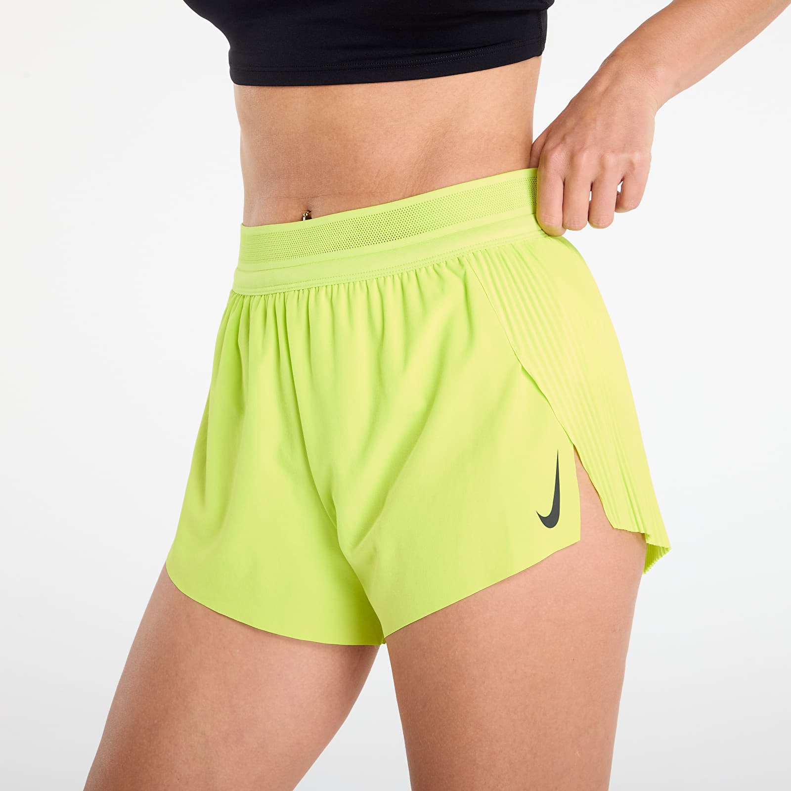 Ženske kratke hlače Nike AeroSwift Women's Dri-FIT ADV Mid-Rise 3" Brief-Lined Running Shorts Cyber/ Black