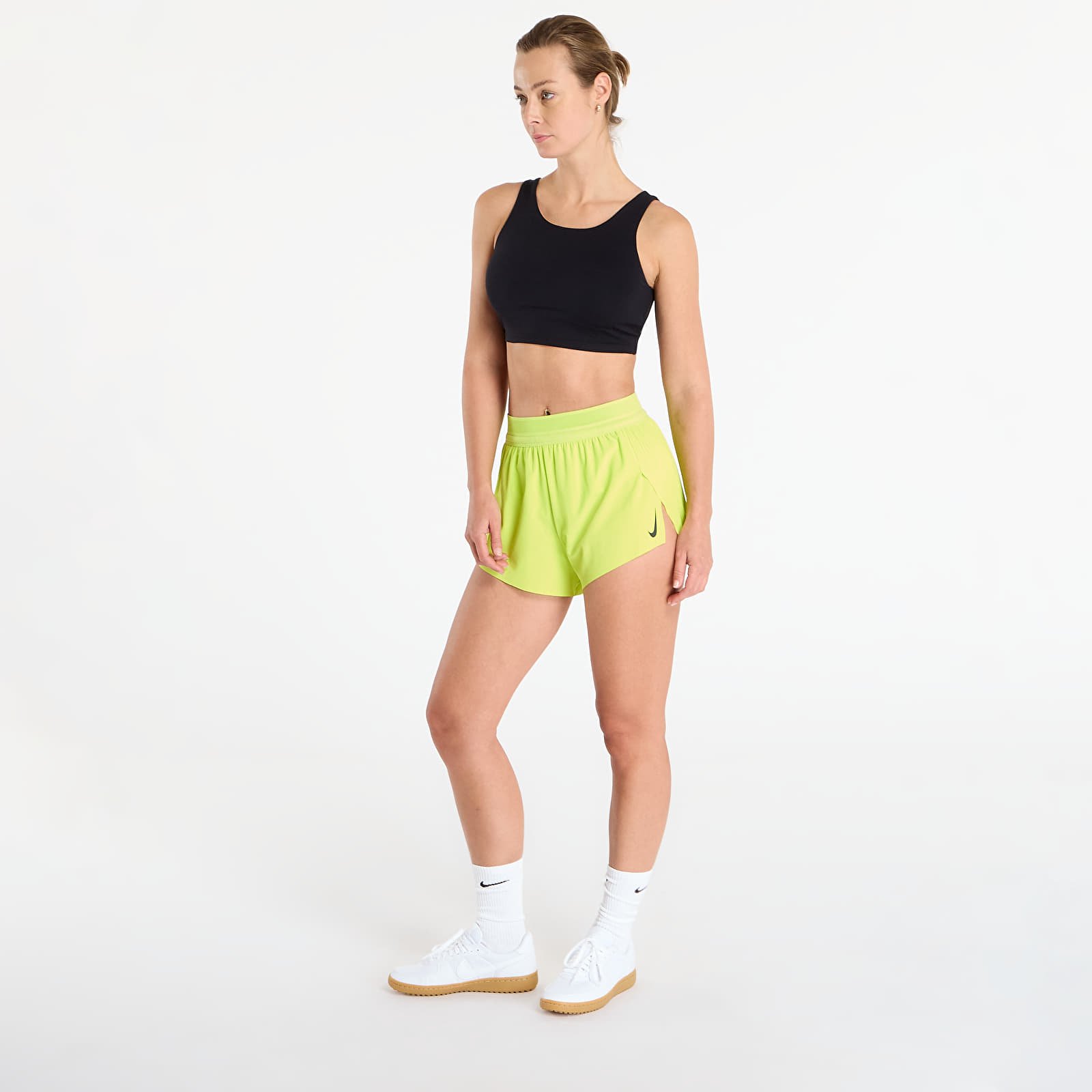 Ženske kratke hlače Nike AeroSwift Women's Dri-FIT ADV Mid-Rise 3" Brief-Lined Running Shorts Cyber/ Black
