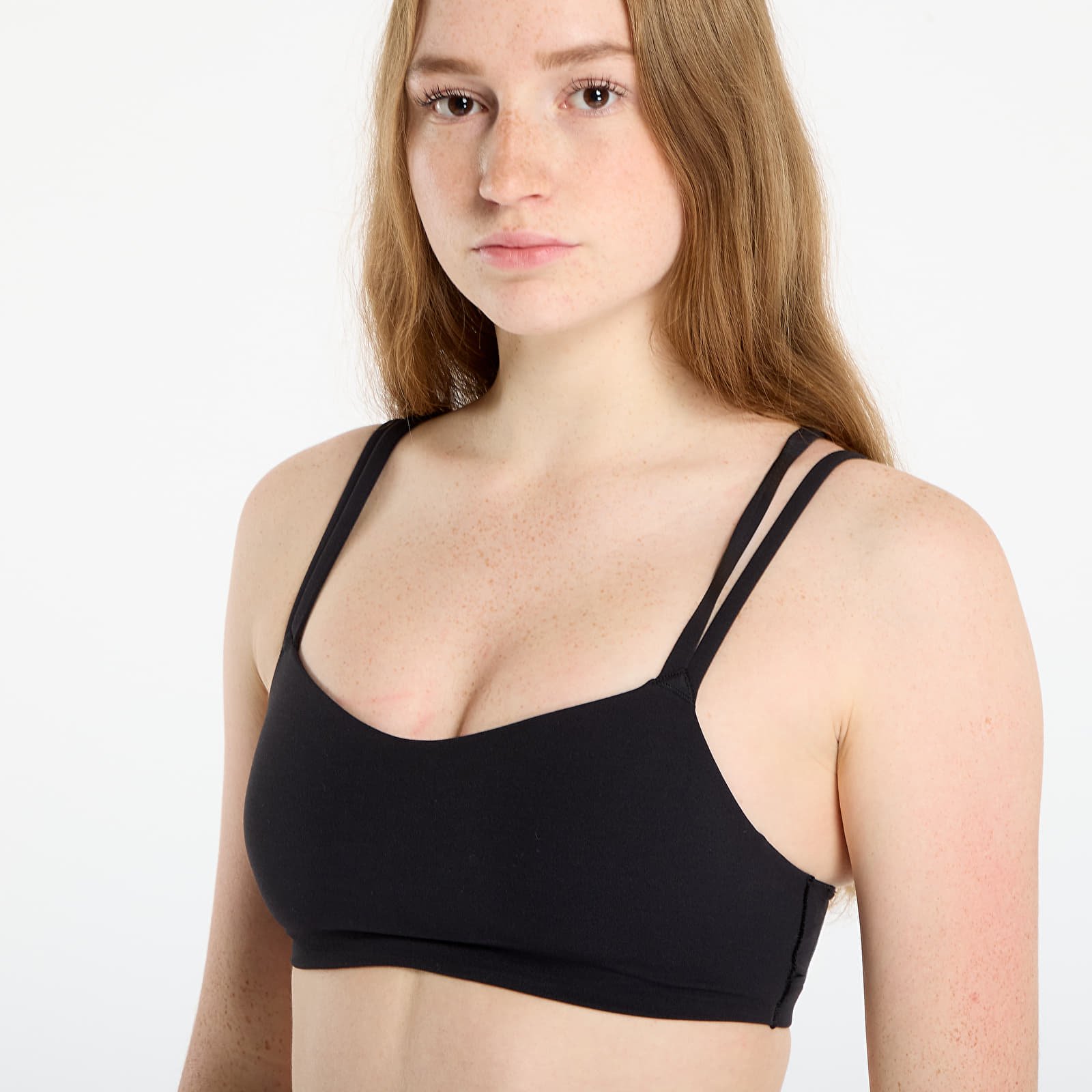 Ženski grudnjaci Nike Zenvy Strappy Women's Light-Support Padded Sports Bra Black/ Sail