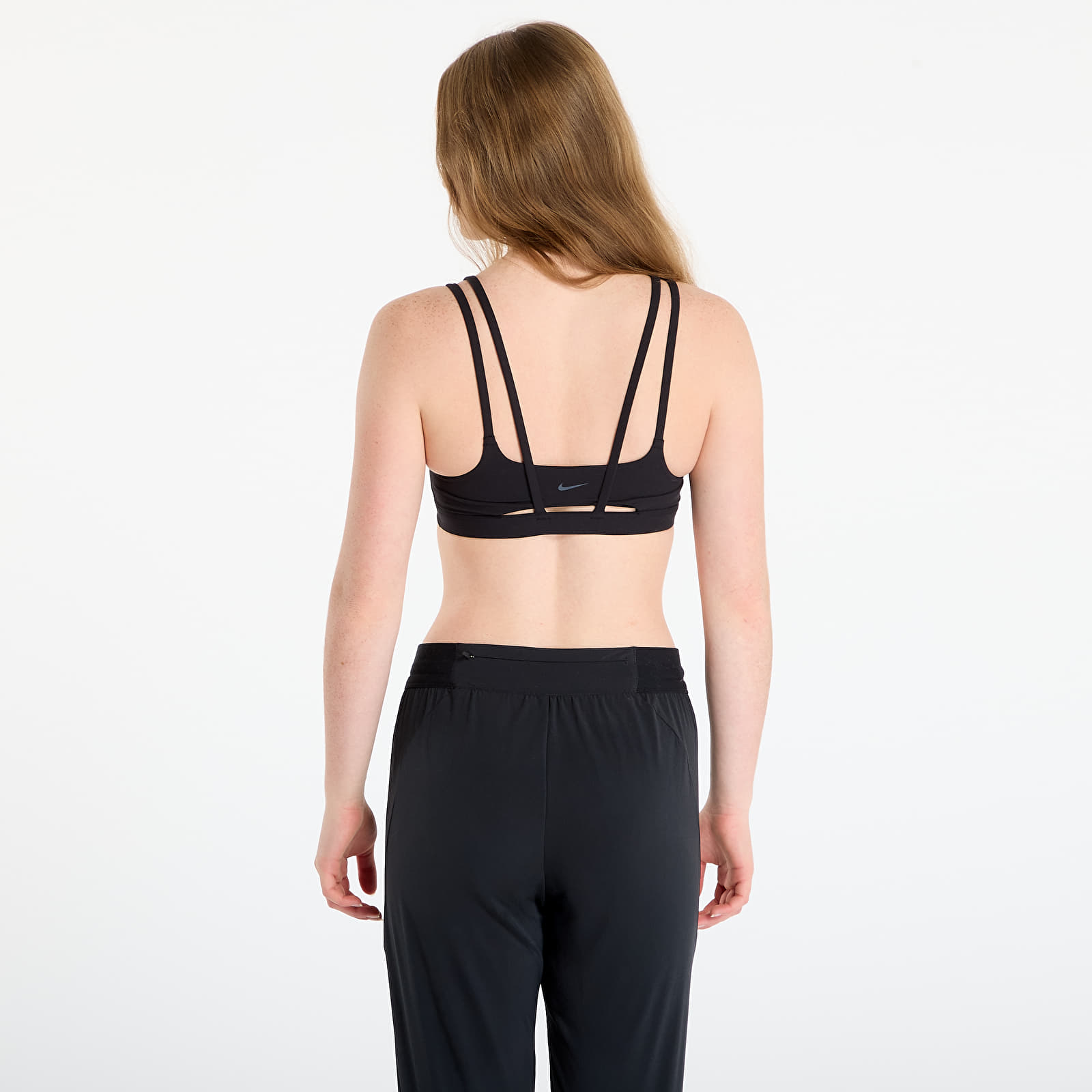 Ženski grudnjaci Nike Zenvy Strappy Women's Light-Support Padded Sports Bra Black/ Sail